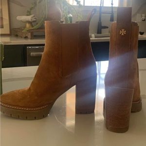 Tory Burch Suede booties.